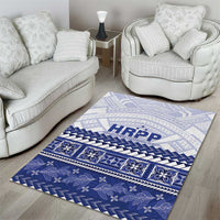 HRPP Samoa Siapo Area Rug Teuila Flowers Samoan Pattern - Polynesian Pride