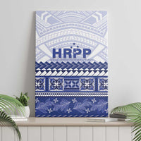 HRPP Samoa Siapo Canvas Wall Art Teuila Flowers Samoan Pattern - Polynesian Pride