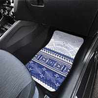 Personalised HRPP Samoa Siapo Car Mats Teuila Flowers Samoan Pattern - Polynesian Pride