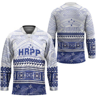 Personalised HRPP Samoa Siapo Hockey Jersey Teuila Flowers Samoan Pattern - Polynesian Pride