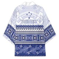 Personalised HRPP Samoa Siapo Kimono Teuila Flowers Samoan Pattern - Polynesian Pride