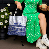 HRPP Samoa Siapo Tote Bag Teuila Flowers Samoan Pattern - Polynesian Pride