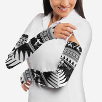 New Zealand Christmas Rugby Personalised Arm Sleeves Meri Kirihimete All Black Maori - Polynesian Pride