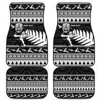 New Zealand Christmas Rugby Personalised Car Mats Meri Kirihimete All Black Maori - Polynesian Pride