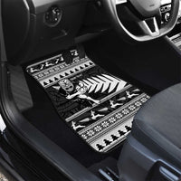 New Zealand Christmas Rugby Personalised Car Mats Meri Kirihimete All Black Maori - Polynesian Pride
