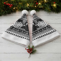 New Zealand Christmas Rugby Personalised Christmas Santa Hat Meri Kirihimete All Black Maori - Polynesian Pride
