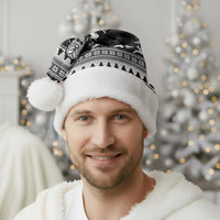 New Zealand Christmas Rugby Personalised Christmas Santa Hat Meri Kirihimete All Black Maori - Polynesian Pride