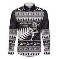 New Zealand Christmas Rugby Personalised Family Matching Summer Maxi Dress and Hawaiian Shirt Meri Kirihimete All Black Maori - Polynesian Pride