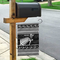 New Zealand Christmas Rugby Personalised Garden Flag Meri Kirihimete All Black Maori - Polynesian Pride