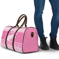 New Zealand Christmas Rugby Personalised Travel Bag Meri Kirihimete All Black Maori Pink Version - Polynesian Pride