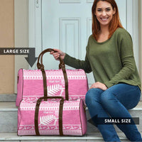 New Zealand Christmas Rugby Personalised Travel Bag Meri Kirihimete All Black Maori Pink Version - Polynesian Pride