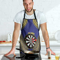 Personalised Niue Darts Apron Dart Board Hiapo Pattern - Polynesian Pride