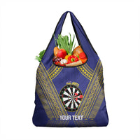 Personalised Niue Darts Grocery Bag Dart Board Hiapo Pattern - Polynesian Pride