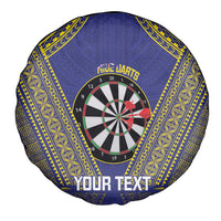 Personalised Niue Darts Spare Tire Cover Dart Board Hiapo Pattern - Polynesian Pride