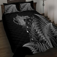 Custom New Zealand Silver Fern Rugby Quilt Bed Set All Black Go Champions 2023 With Trophy Proud LT14 - Polynesian Pride