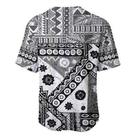 Black Bula Fiji Baseball Jersey Unique Masi Tapa Pattern LT14 - Polynesian Pride