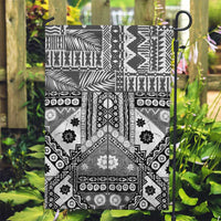 Black Bula Fiji Garden Flag Unique Masi Tapa Pattern LT14 Garden Flag Black - Polynesian Pride