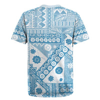 Blue Bula Fiji Rugby Jersey Unique Masi Tapa Pattern LT14 - Polynesian Pride