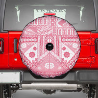 Pink Bula Fiji Spare Tire Cover Unique Masi Tapa Pattern LT14 - Polynesian Pride