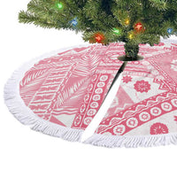 Pink Bula Fiji Tree Skirt Unique Masi Tapa Pattern LT14 - Polynesian Pride