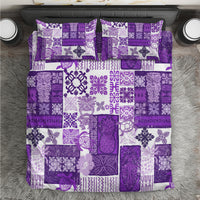 Hawaiian Quilt Bedding Set Tiki Tropical Retro Purple Version LT14 Purple - Polynesian Pride
