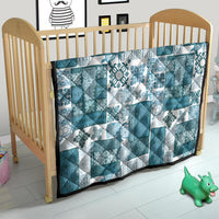 Hawaiian Quilt Quilt Tiki Tropical Retro Dark Cyan Version LT14 - Polynesian Pride
