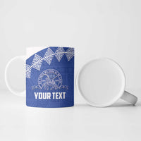 Personalised Tonga Tupou College Toloa Ceramic Mug 160 Years Anniversary Tongan Ngatu Pattern LT14 - Polynesian Pride