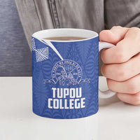 Personalised Tonga Tupou College Toloa Ceramic Mug 160 Years Anniversary Tongan Ngatu Pattern LT14 - Polynesian Pride