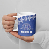 Personalised Tonga Tupou College Toloa Ceramic Mug 160 Years Anniversary Tongan Ngatu Pattern LT14 - Polynesian Pride