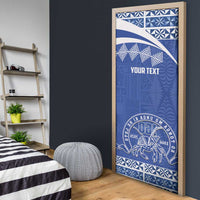 Personalised Tonga Tupou College Toloa Door Cover 160 Years Anniversary Tongan Ngatu Pattern