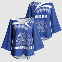 Personalised Tonga Tupou College Toloa Kimono Sleeve Blouse 160 Years Anniversary Tongan Ngatu Pattern