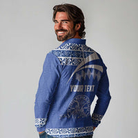 Personalised Tonga Tupou College Toloa Long Sleeve Polo Shirt 160 Years Anniversary Tongan Ngatu Pattern