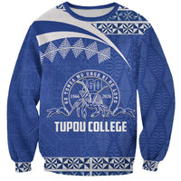 Personalised Tonga Tupou College Toloa Sweatshirt 160 Years Anniversary Tongan Ngatu Pattern
