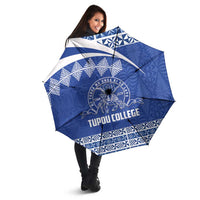 Tonga Tupou College Toloa Umbrella 160 Years Anniversary Tongan Ngatu Pattern LT14 - Polynesian Pride