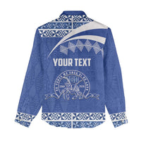 Personalised Tonga Tupou College Toloa Women Casual Shirt 160 Years Anniversary Tongan Ngatu Pattern