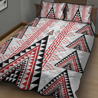 Aotearoa Taniko Quilt Bed Set Niho Taniwha Purapura Whetu Mix Poutama
