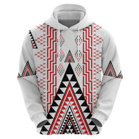 Aotearoa Taniko Zip Hoodie Niho Taniwha Purapura Whetu Mix Poutama