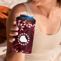 Personalised Cook Islands Mangaia 4 in 1 Can Cooler Tumbler Tiare Maori Polynesian Waves Tattoo LT14 - Polynesian Pride