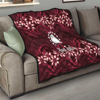 Personalised Cook Islands Mangaia Quilt Tiare Maori Polynesian Waves Tattoo