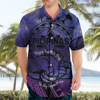 Philippines Father's Day Hawaiian Shirt Polynesian Tattoo Galaxy Vibes LT14 - Polynesian Pride