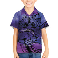 Philippines Father's Day Hawaiian Shirt Polynesian Tattoo Galaxy Vibes LT14 - Polynesian Pride