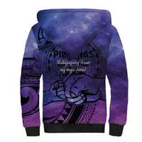 Philippines Father's Day Sherpa Hoodie Polynesian Tattoo Galaxy Vibes LT14 - Polynesian Pride