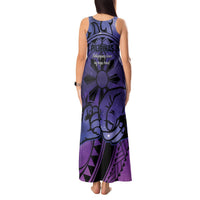 Philippines Father's Day Tank Maxi Dress Polynesian Tattoo Galaxy Vibes LT14 - Polynesian Pride