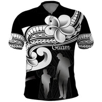 Guam Father's Day Polo Shirt Chamorro Latte Stone Polynesian Pattern
