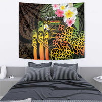Personalised Vanuatu Independence Day Tapestry Carving Drum Sand Drawing Turtle LT14 - Polynesian Pride