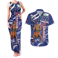 Samoa Independence Day Couples Matching Tank Maxi Dress and Hawaiian Shirt 1962 Proud Samoan Warrior