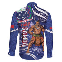 Samoa Independence Day Family Matching Off The Shoulder Long Sleeve Dress and Hawaiian Shirt 1962 Proud Samoan Warrior