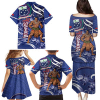 Samoa Independence Day Family Matching Puletasi and Hawaiian Shirt 1962 Proud Samoan Warrior LT14 - Polynesian Pride