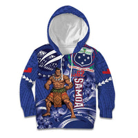 Samoa Independence Day Kid Hoodie 1962 Proud Samoan Warrior LT14 Hoodie Blue - Polynesian Pride
