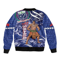 Samoa Independence Day Sleeve Zip Bomber Jacket 1962 Proud Samoan Warrior